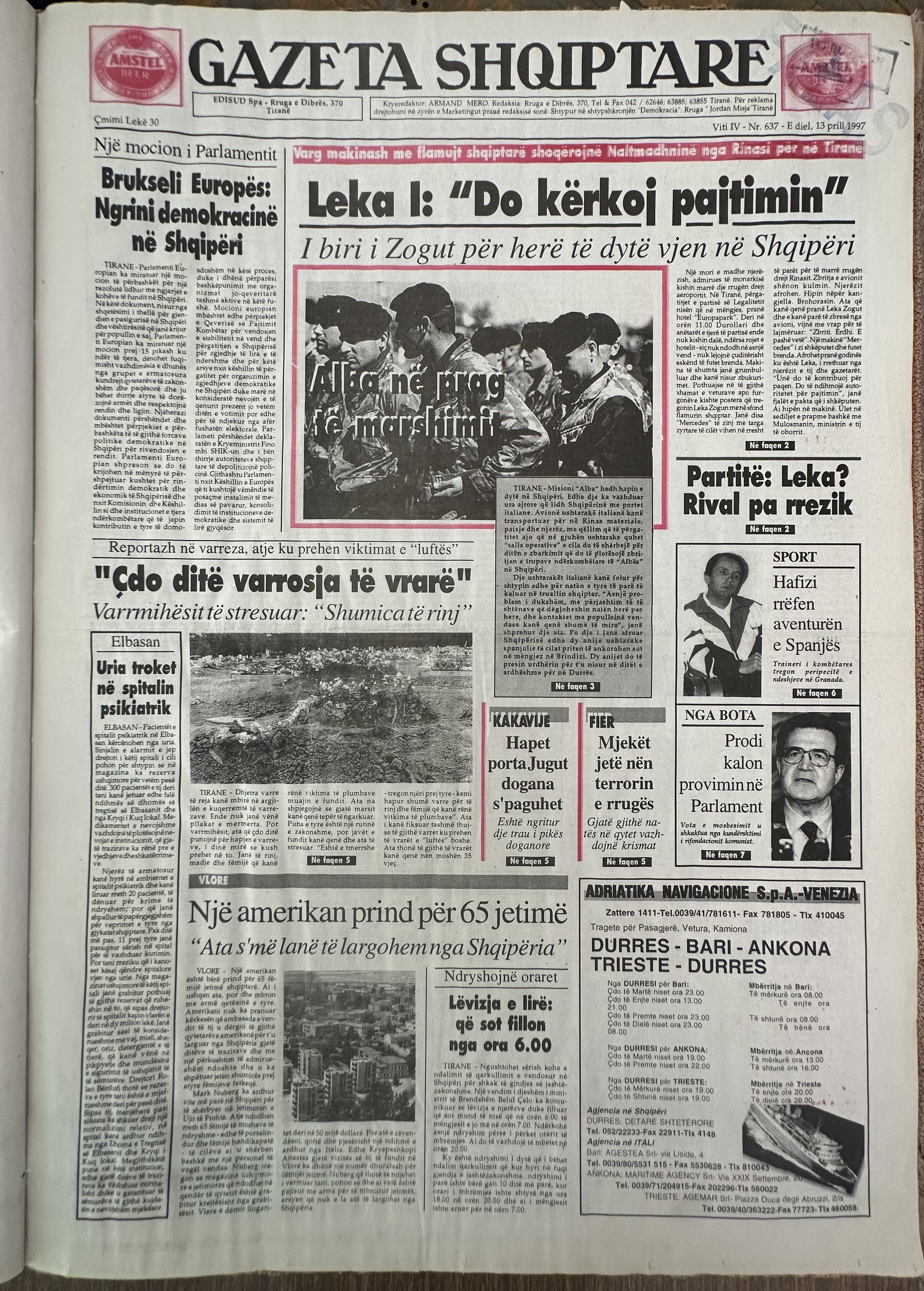 Gazeta Shqiptare 1997-04-13